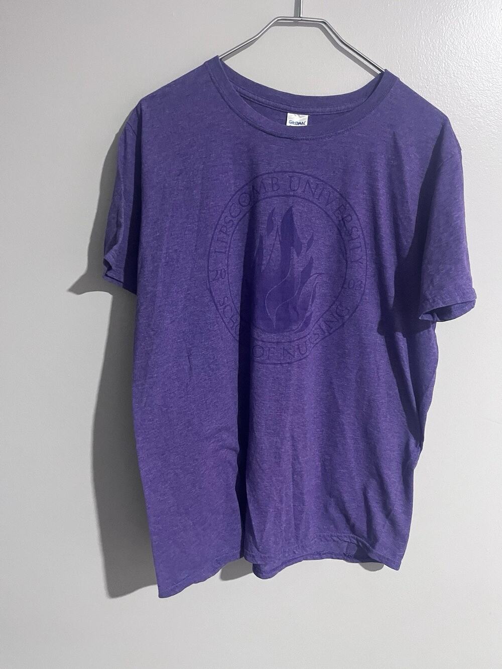 Lipscomb University School of Nursing Purple T Shirt Women’s No Sizing Tag